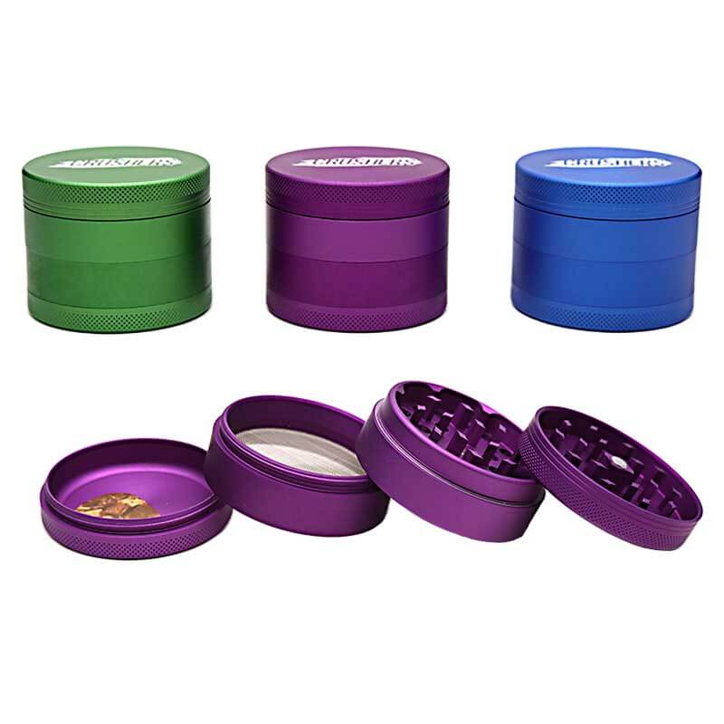 Crushers Classic Rubberized 4 Part Grinder (GR145) | 55mm | Assorted Colors product image